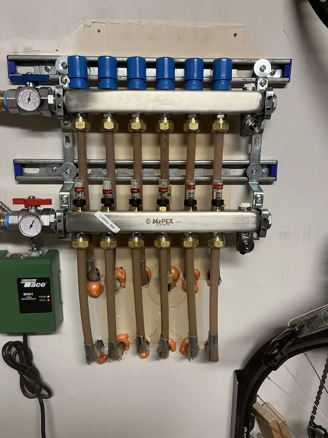 Plumber performing Leak Detection at a residential property in Colby